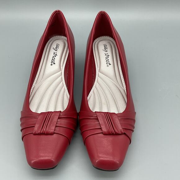 NEW Easy Spirit Women’s Waive Dress Heels Red Size 8.5M - Picture 3 of 10